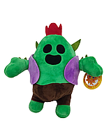 Мягкая игрушка Спайк из Бравл Старс / 21 см, популярный герой Spike из игры Brawl Stars (113050)