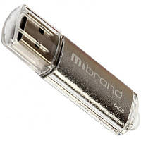 USB флеш накопичувач Mibrand 64GB Cougar Silver USB 2.0 (MI2.0/CU64P1S) p