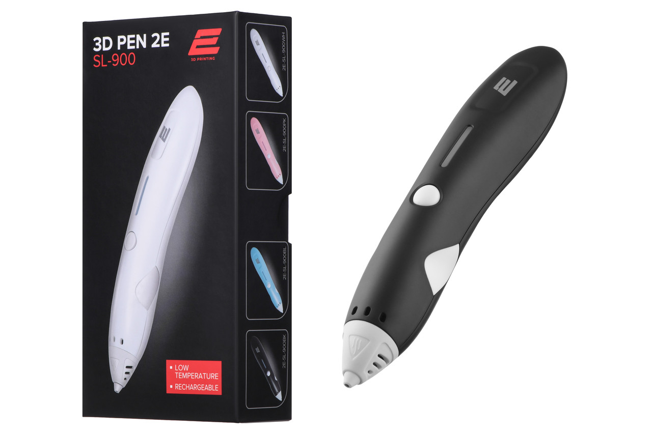 3D ручка 2Е для роботи з PCL-пластиком Чорний (2E-SL-900BK)
