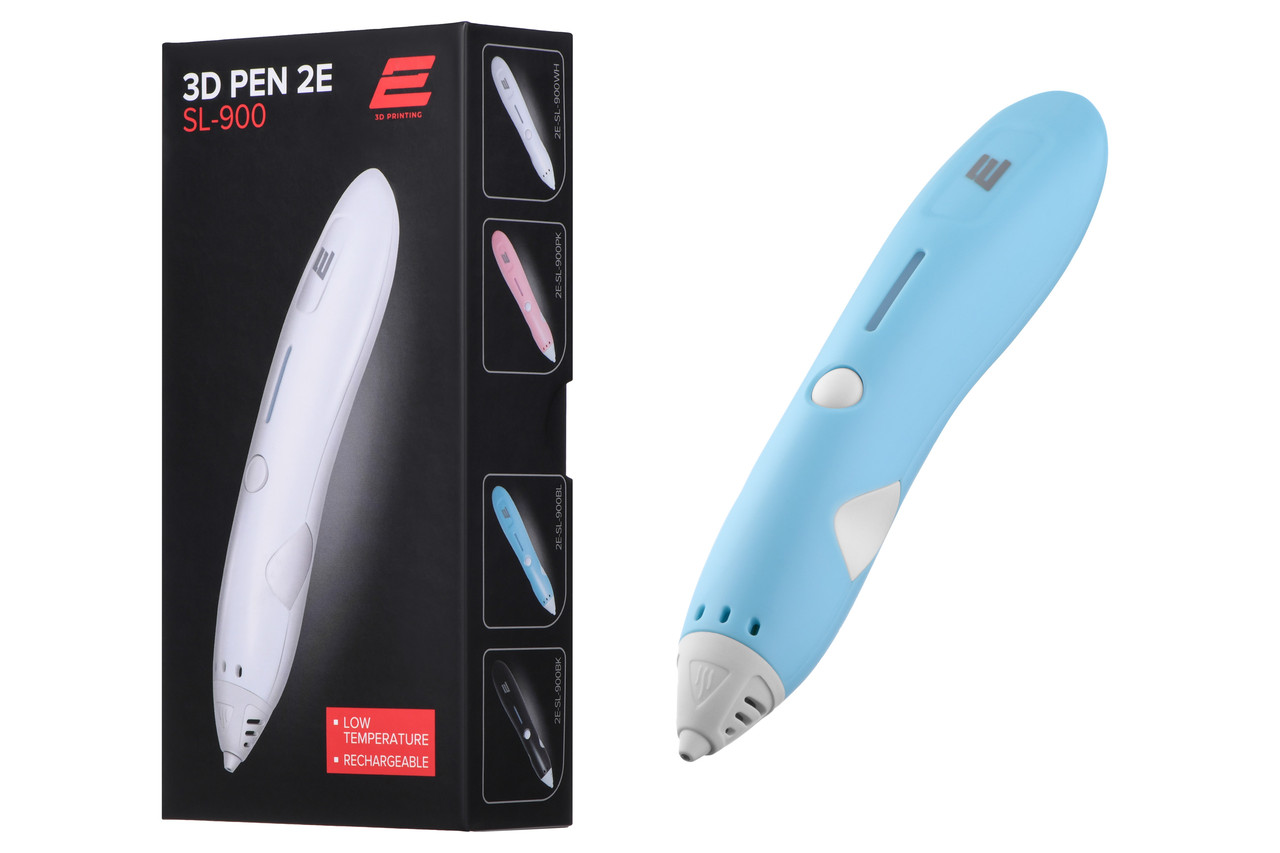 3D ручка 2Е для роботи з PCL-пластиком Блакитний (2E-SL-900BL)