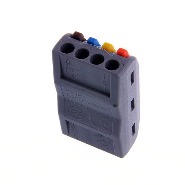 Проходная универсальная клемма РСТ-224 О+Y+G+В, 4 входа - 4 выхода ...