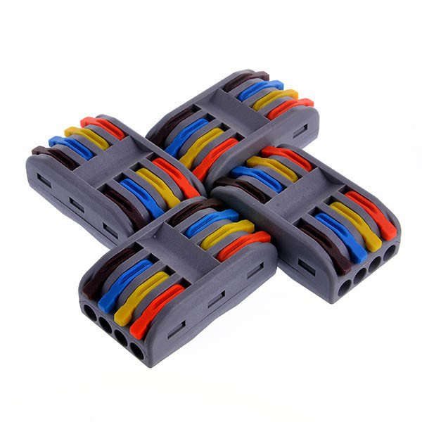 Проходная универсальная клемма РСТ-224 О+Y+G+В, 4 входа - 4 выхода ...