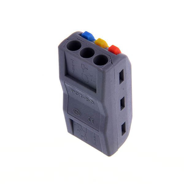 Проходная универсальная клемма РСТ-223 О+Y+В, 3 входа - 3 выхода ...