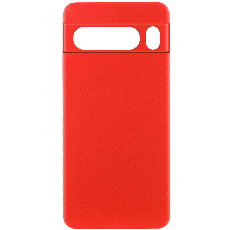 Чохол Silicone Cover Lakshmi Full Camera (AAA) для Google Pixel 8 Pro | Мікрофібра Червоний / Red, фото 1