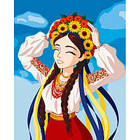 Картина по номерам "Юная украинка" 10056-AC 40х50 см