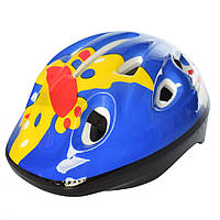 Детский шлем MS 1955 для катания на велосипеде Сине-желтый , Лучшая цена