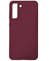 Чехол для Samsung S21 FE-Silicone Cover Lakshmi (AAA) сливовый