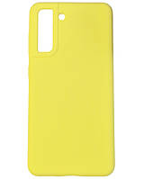 Чехол для Samsung S21 FE-Silicone Cover Lakshmi (AAA) желтый