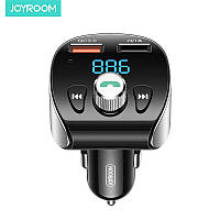 Адаптер автомобильный JOYROOM with Bluetooth FM Shadow Series JR-CL02 |2USB, QC3.0, 18W, TF Cards|