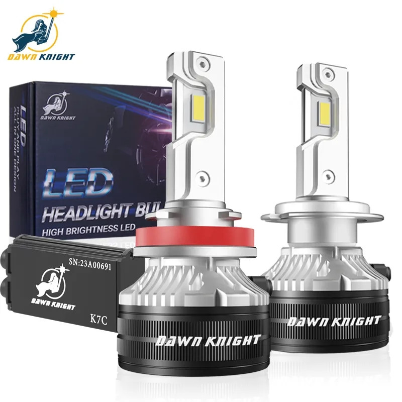 Світлодіодні LED автолампи DAWNKNIGHT K7C H7 110 W 16000 LM 4300 K з обманкою (Canbus)