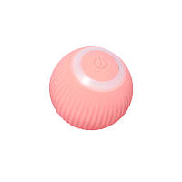 Интерактивный смарт шарик мячик Lesko DT475 Pink для кота со звуком с USB 10шт