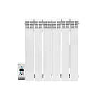 Електрорадіатор ELECTRO.6SL, стандарт 500/96 (168Вт) програматор зліва 650Вт з настінними кріпленнями, фото 2