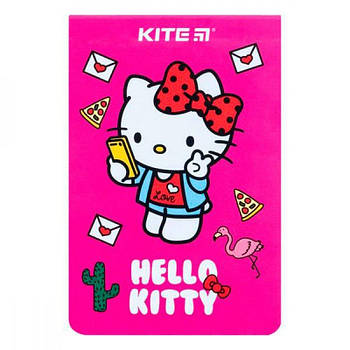 Блокнот А7 48 листів клітинка Kite Hello Kitty 628452