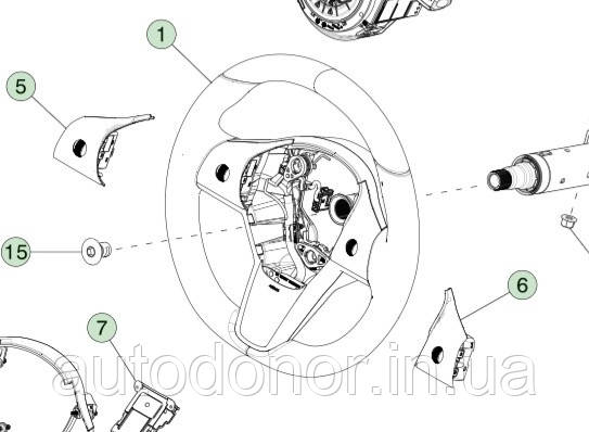 Кермо рульове Tesla Model 3 (16-) 1452890-02-D