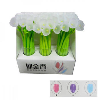 Ручка гелева "Тюльпан" ультрафіолет, синя 608160/CS-6906 G-Rich