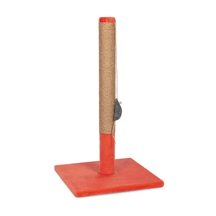Дряпка-стовпчик Природа "Мімі" джут червона 36х36 см Висота 64 см