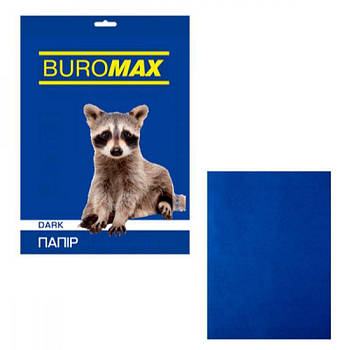 Папір BuroMAX А4 80 г/м2 (50 аркушів) BM2721450-02 Dark темно-синій ** 627381