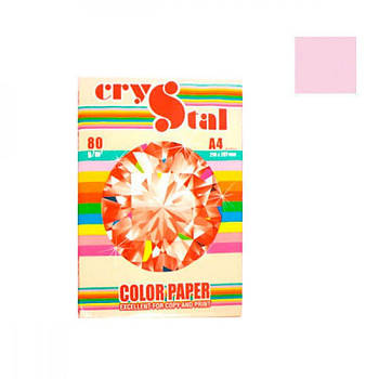 Папір CRYSTAL COLOR PAPER А4 100 листів світло-бузковий 630826