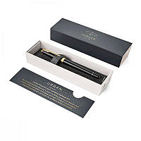 Ручка "Parker" роллер Urban Muted Black корпус черный с позолотой 30 022 602471