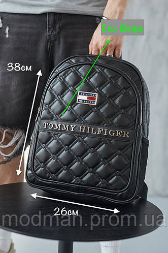 Рюкзак мужской Томми Хилфигер Кожаный рюкзак Tommy Hilfiger Рюкзак для ...