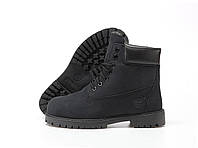 Чоловічі черевики Timberland Classic Black Boots Winter (з хутром)