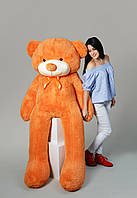 Модний м'який плюшевий ведмідь 200 см ведмедик у подарунок дитині та дівчині в оранжевому кольорі kn