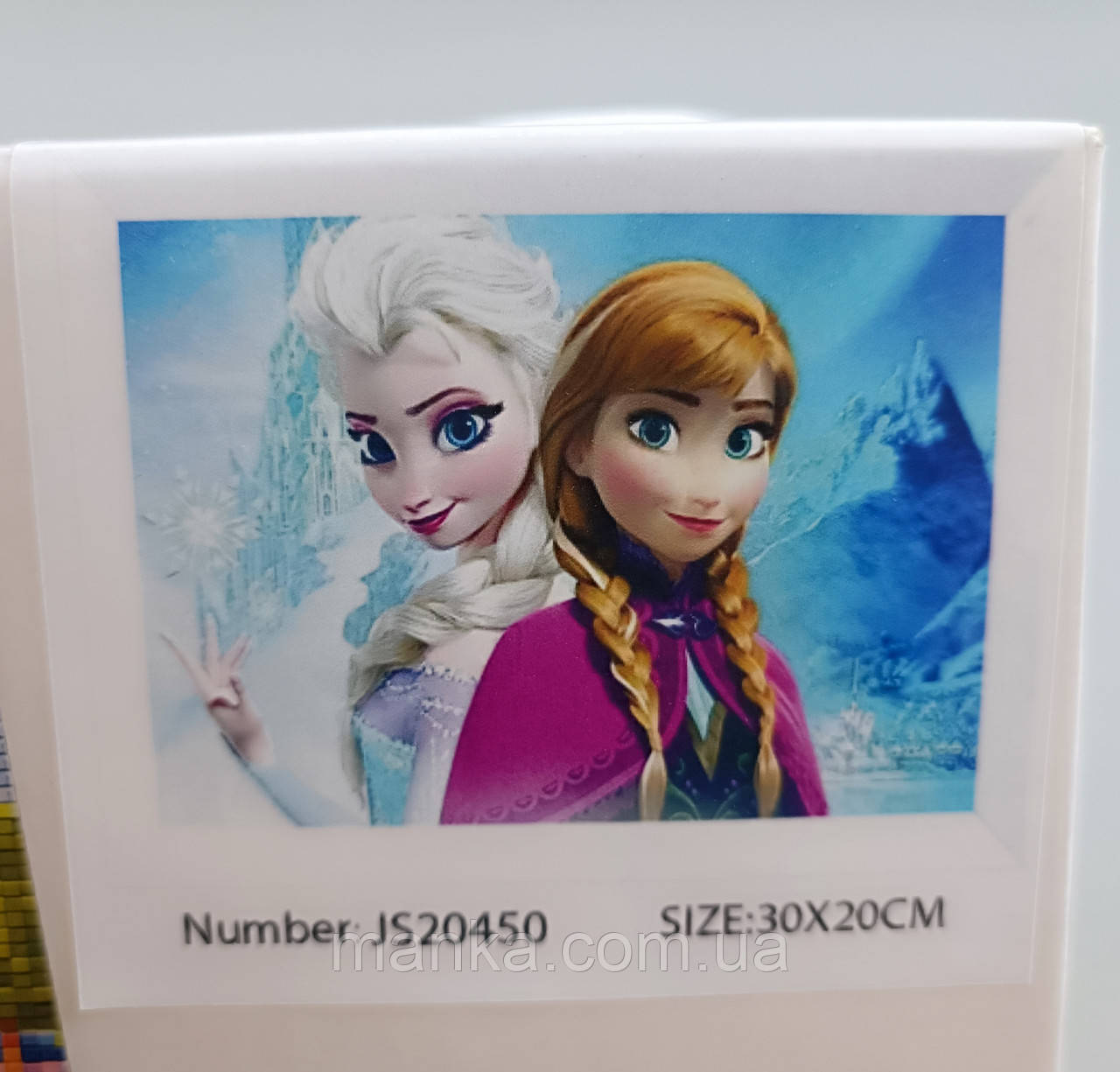 Алмазна мозаїка "Холодне серце" крижане серце JS20450 30*20 см, фото 1