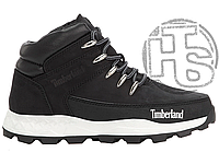 Мужские ботинки Timberland Sport Boots Black White Winter (термо) ALL14511