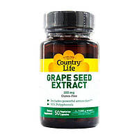 Екстракт виноградних кісточок (Grape Seed Extract) 100 мг 50 капсул ТМ Кантрі Лайф / Country Life