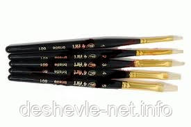 Щетина плоска, 601, № 2, коротка ручка, кисть 4'Art