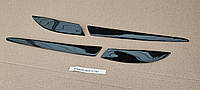 Реснички на фары Митсубиси Лансер 10 Накладки фар авто Бровки для Mitsubishi Lancer 10 "Задние"