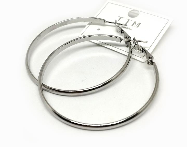 Сережки-круги жіночі XuPing срібло