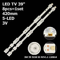 LED подсветка TV 39" SW 39 3228 05 REV1.1 120814 Bravis: LED-39A20, Elenberg: E39Q2510A, BBK: 40LEM-308   1шт.