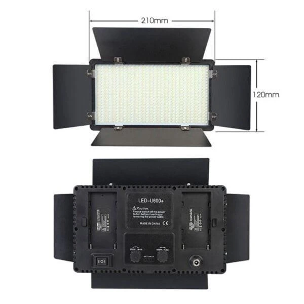 Відеосвітло VARICOLOR PRO LED U600+ 21х12 см 40 Вт 3200-6500 K <unk> Освітлювач <unk> Прожектор <unk> Лампа для знімання