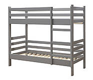 Ліжко двоярусне Тоні з ламелями Бук в кольорі Горіх, фото 3