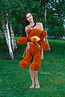 Милый и мягкий плюшевый медведь 100 см игрушка большой мишка в коричневом цвете плюшевый мишка в подарок kn