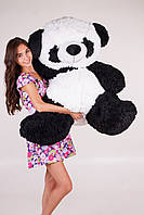 Красивый плюшевый медведь панда 150 см оригинальный подарок пушистый и модный черно-белого цвета kn