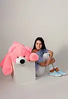 Универсальный подарок лежачий мишка в размере 120 см красивый мишка розового цвета подарок для девушки kn