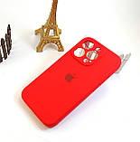 Чохол Silicone Case для Iphone 16 Pro червоний (4 колір RED), силіконовий чохол на АйФОН 16 ПРО червоний, фото 6