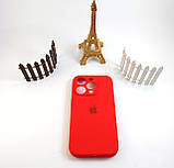Чохол Silicone Case для Iphone 16 Pro червоний (4 колір RED), силіконовий чохол на АйФОН 16 ПРО червоний, фото 8