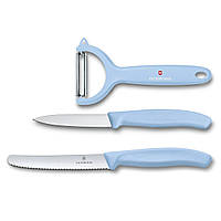 Набор Victorinox Swiss Classic Trend Colors Paring Knife Set with Tomato and Kiwi Peeler Светло-голубой