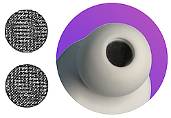 Сітка захисна 4.0 мм пилозахисний фільтр навушників і гарнітур сталева чорна