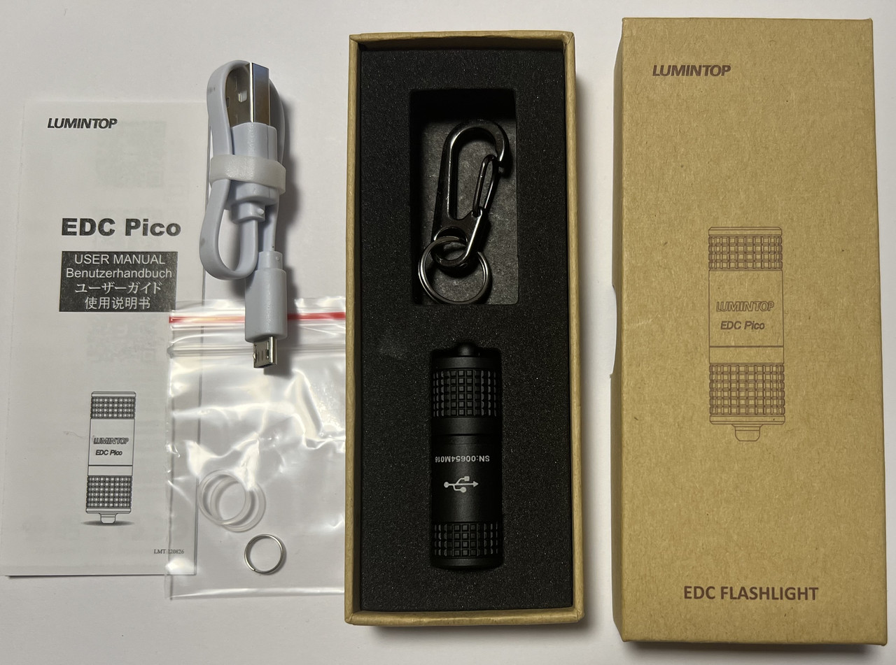 Кишеньковий Lumintop EDC Pico акумуляторний 130 люмен чорний
