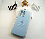 Чохол Silicone Case для Iphone 15 Pro Max блакитний SKY BLUE13, силіконовий чохол на АйФОН 15 ПРО МАКС блакитний, фото 2