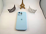 Чохол Silicone Case для Iphone 15 Pro Max блакитний SKY BLUE13, силіконовий чохол на АйФОН 15 ПРО МАКС блакитний, фото 8