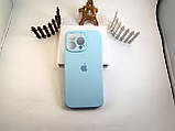 Чохол Silicone Case для Iphone 15 Pro Max блакитний SKY BLUE13, силіконовий чохол на АйФОН 15 ПРО МАКС блакитний, фото 7