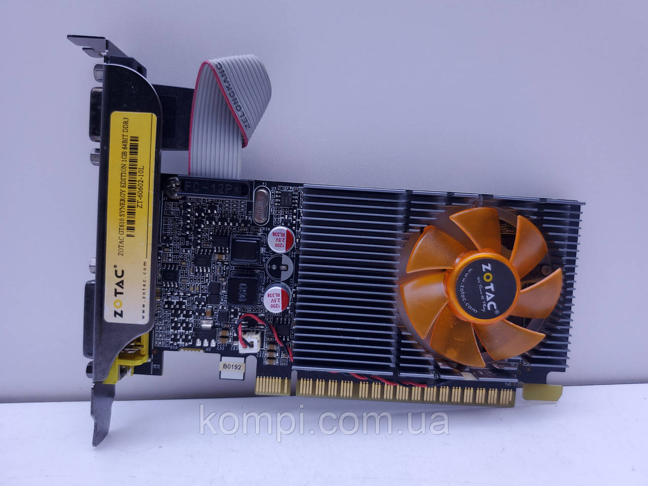 Відеокарта ZOTAC GeForce GT 610 1GB (1Gb, GDDR3, 64 Bit, HDMI, PCI-Ex, Б/у)