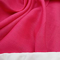Льняная легкая ткань розово - кораллового цвета