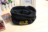 Зимний флисовый бафф Jack Wolfskin, теплый шарф горловик