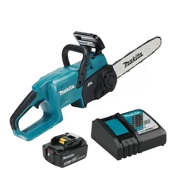 Професійна акумуляторна ланцюгова пила MAKITA DUC357RT : з АКБ 18V 5 Ah, шина 35 см, вага 4.2 кг